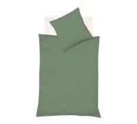 Fleuresse Ropa de cama Provence de algodón y lino - salvia, 135 x 200 cm