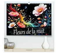 Fleurs de la nuit (Calendrier mural 2026 DIN A2 vertical) calendrier de bureau: Des nuits magiques dans une mer de fleurs, un plaisir pour toute l'année.