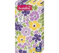 Fleurs de serviette buffet 33x33cm, 16 pièces - Marque DM Allemagne - Compatible avec profissimo - Buffetserviette Blumen 33x33cm, 16 St