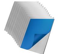 Flewdart 12pcs Placa Aluminio 150 x 150 x 0.5mm, Plancha lamina aluminio, hoja de alu blanco 0,5mm para Soldar Tallar Fecorar y DIY Joyería (12, 150x150x0.5mm)