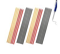 Flewdart 24pcs Minas Lapiz Carpintero Profesional NEGRo Rojo Amarillo, 2.8mm Recambios Lápiz Carpintero Para CarpinteríA Construcción (24)