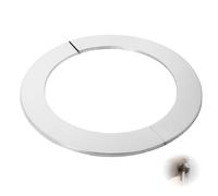 Flewdart 2pcs roseta tubo chimenea 160mm, Manguito chimene 160 mm Dimensiones 162 x 222 x 5mm Acero Inoxidable Resistente al calor para chimenea tube (160mm 2pcs)