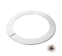 Flewdart 2pcs roseta tubo chimenea 180mm, Manguito chimene 180 mm Dimensiones 182 x 242 x 5mm Acero Inoxidable Resistente al calor para chimenea tube (180mm 2pcs)