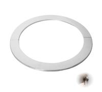 Flewdart 2pcs roseta tubo chimenea 200mm, Manguito chimene 200 mm Dimensiones 200 x 256 x 5mm Acero Inoxidable Resistente al calor para chimenea tube (200mm 2pcs)