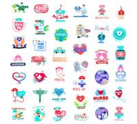 Flewdart 39pcs pines para crocs enfermera, pins para crocs enfermera, accesorios para enfermeras