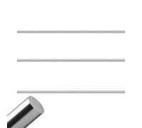 Flewdart 3pcs Varillas Redondas De Acero Inoxidable 304 8mm X 250mm, VáStagos Barras Redondas Acero, Varilla Acero Para Bricolaje Artesanía Modelo Coche Helicóptero Avión (3, 8x250mm)