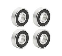 Flewdart 4pcs rodamientos de bolas 6201-2rs, rodamiento pequeños 12 x 32 x10mm 6201 2rs aleación de cromo con doble protección para hacer usted mismo, bancos giratorios, motores, impresoras 3D