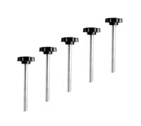 Flewdart 5pcs tornillo estrella m10 x 100, perilla estrella per tuerca de apriete m10, tornillo mango para muebles Mecánica Equipos Electrónicos (M10x100 5pcs)
