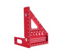 Flewdart Escuadra De Carpintero 3d En Metal Escuadra De Transportador De Angulos Goniometro Carpintero Herramienta De Trazado áNgulo De Inglete 22,5-90 Grados Para Carpinteros, Ingenieros