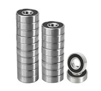 Flewdart rodamientos de bolas 608RS 8x22x7 mm, sin fricción ABEC 9, 608 2RS para Skateboard, Longboard Eléctrico, Rodamientos Blindados (608RS 20pcs)