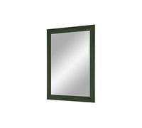 Flex 35 - Espejo de pared 60 x 140 cm con marco (verde liso), espejo a medida con barra de madera MDF de 35 mm de ancho - marco de espejo con espejo y pared trasera estable con ganchos