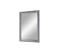 Flex 35 - Espejo de pared de 100 x 75 cm con marco (gris limpiado), espejo a medida con barra de madera MDF de 35 mm de ancho, marco de espejo hecho a medida, incluye espejo y pared trasera estable