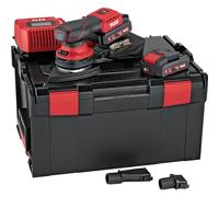 Flex 532089 ODE 2-100 18-EC/2.5 - Lijadora excéntrica inalámbrica (con batería, incluye cargador rápido, placa de lijado de con sistema de 10 agujeros, multisander con regulación de velocidad de 18 V)