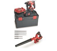 Flex Akku-Kombi-Bohrhammer Che 18.0-EC+2x Pila 5.0Ah + Soplador Bw 18.0-EC