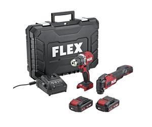 FLEX Aktion DUOpack DD LD+MT 18-ECTC/2.5 - Taladro atornillador (480 x 340 x 140 mm, peso 5,48 kg, batería de 18 V) 532843