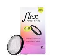Flex Discos menstruales | Discos menstruales desechables | Reduce los calambres y la sequedad | Alternativa de tampón para principiantes | Capacidad de 5 súper tampones | Fabricado en Canadá | 12