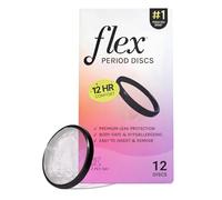 Flex Discos menstruales | Discos menstruales desechables | Reduce los calambres y la sequedad | Alternativa de tampón para principiantes | Capacidad de 5 súper tampones | Fabricado en Canadá | 12