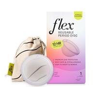 Flex - Discos menstruales | Discos desechables para el período | Alternativa para tampones, compresas y copas | Capacidad de 5 Super tampones | HSA o FSA elegible | Fabricado en Canadá | 12 Conte