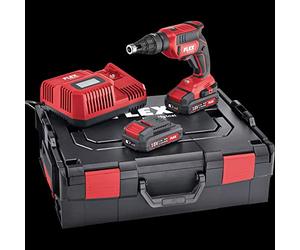 FLEX ELECTROPORTATIVO MACH MAK0396 - Destornillador de placa de yeso (18 V, DW 45 18.0-EC/2.5, conjunto Flex-2 baterías + cargador-467146