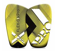Flex-GXPro - Espinilleras Flexibles - Máxima protección +20% - Ultra Ligero 55 Gramos - Color Amarillo - Talla S