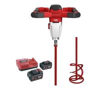 Flex MXE 18.0-EC/5.0 535138 - Juego de agitadores de 2 velocidades (incluye agitador de espiral HP2 120, batería de 2 velocidades, interruptor de velocidad de 3 niveles, 18,0 V, agitador de obras