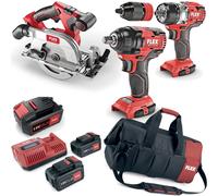 Flex Paquete Batería Taladro Sierra Circular de Mano Llave Impacto 1/2" 3x LG +