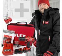 Flex Pila Heizjacke Tamaño L + 2-Gang Taladro de Batería DD 2G 10.8-LD 462691