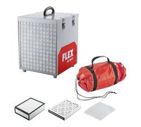 Flex Purificador de aire VAC 800-EC Air Protect 14 Set (blanco, rojo, purificador de aire, con filtro HEPA-14, dispositivo de filtro de polvo, polvo de construcción y renovación, limpieza en lugar de
