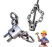 Flex-Shaft Sewer Descaling Chain, Push-Type Rotary Cable Sewer Dredge, Multi-purpose Pvc Pipe Maintenance Tool, Flex Shaft Sewer Cleaning Tool, Efficient Descaling (2pcs)