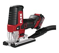 Flex Sierra de calar Batería de 12 V JSP 12-EC C (ergonómico gracias a la superficie SoftGrip, toma de succión Ø 27 mm, con luz LED, motor sin escobillas) 531316