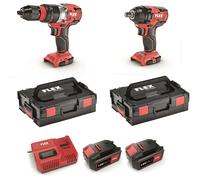 Flex Taladro de Batería Pd 2G 18.0-EC + Iw 1/2" Llave de Impacto Pila 5.0Ah