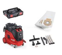 Flex VCE 33 LAC - Aspiradora de seguridad con filtro de fieltro FS-F VC 6 (negro, aspiradora de seguridad con limpieza automática del filtro, 30 L, clase L, aspiradora en seco y húmedo, con maletín de