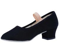 flexdans Zapatos de Carácter para Mujer, Zapatos de Baile de Lona de 4 cm para Ballet Danza Character Shoes 35