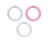 Flexe del Dr. Brown Insuli in rilievo su perline al 100% Silicone morbido e facile da tenere incoraggia Self Soothe 3 Pack 3M BPA grigio bianco rosa