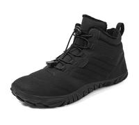 FlexEase Barefoot Botines Invierno Botas Montaña pour Hombre Mujer Botas Nieve Comodos Cálido y Antideslizante Black 47 EU