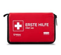 FLEXEO Set de primeros auxilios "Essential" | bolsa compacta y ligera para exteriores, bicicleta, senderismo y viajes | pequeño botiquín de primeros auxilios para viajes y niños | mini botiquín de