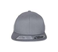 Flexfit 110 Fitted Snapback Gorra, Gris, Talla única Unisex Adulto