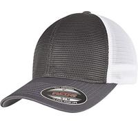 Flexfit 360t-flexfit 360 Omnimesh Cap 2-Tone Gorra de béisbol, Gris y Blanco, L/XL Unisex Adulto