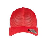 Flexfit 360t-flexfit 360 Omnimesh Cap 2-Tone Gorra de béisbol, Rojo/Blanco, L-XL Unisex Adulto