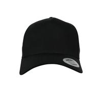 Flexfit 5-Panel Curved Classic Snapback Casquillo, Negro, Talla única Unisex Adulto