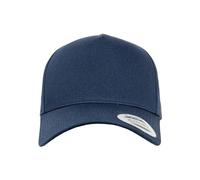Flexfit 5-Panel Curved Classic Snapback Gorra, Azul Marino, Talla única Unisex Adulto