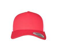 Flexfit 5-Panel Retro Trucker 2-Tone Cap Cabo, Rojo/Blanco, Talla única Unisex Adulto