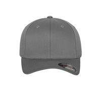 Flexfit 6277-Flexfit Wooly Combed Gorra de béisbol Unisex adulto, Gris (grey), Kids