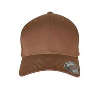 Flexfit 6277-Flexfit Wooly Combed Gorra de béisbol Unisex adulto, Marrón (Coyote/Brown), S-M