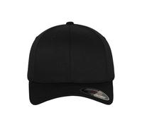 Flexfit 6277-Flexfit Wooly Combed Gorra de béisbol Unisex adulto, Negro (blk/blk), L-XL