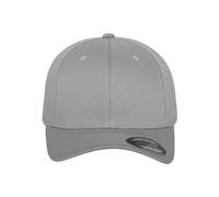 Flexfit Gorra de béisbol Wooly Combed 6277 – Unisex, visera curva, plateado, S/M