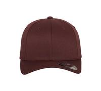 Flexfit 6277-Flexfit Wooly Combed Gorra de béisbol Unisex adulto, Rojo (maroon), S-M