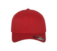 Flexfit 6277-Flexfit Wooly Combed Gorra de béisbol Unisex adulto, Rojo (red), XS-S