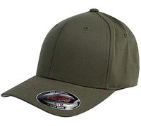 Flexfit 6277-Flexfit Wooly Combed Gorra de béisbol Unisex adulto, Verde (Olive), S-M