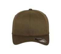 Flexfit 6277-Flexfit Wooly Combed Gorra de béisbol Unisex adulto, Verde (Olive), Youth